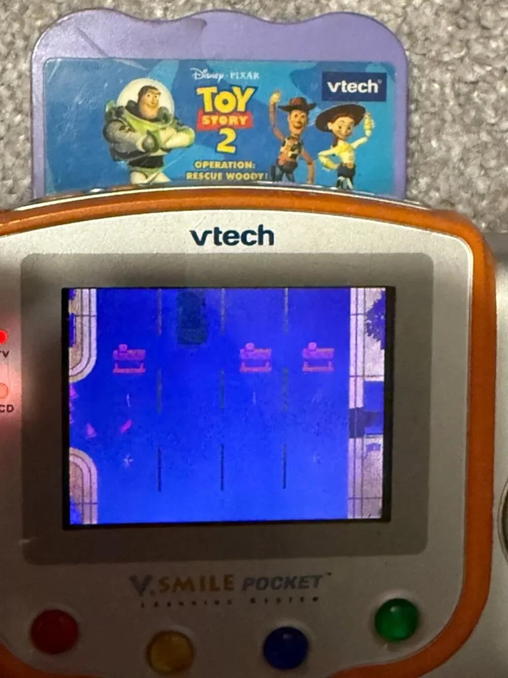 VTech V.Smile Pocket Learning System Handheld Console Tested & Works + 3 Games
